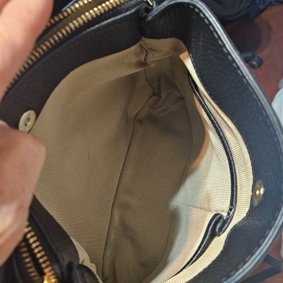 RADLEY LONDON Duke's Place Black Pebbled Leather Med. Compart Crossbody Bag 🐶🏴 - Picture 12 of 15